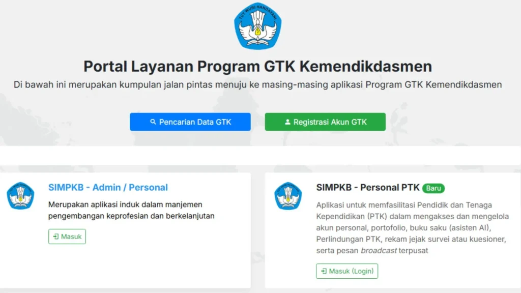 GTK Kemendikdasmen