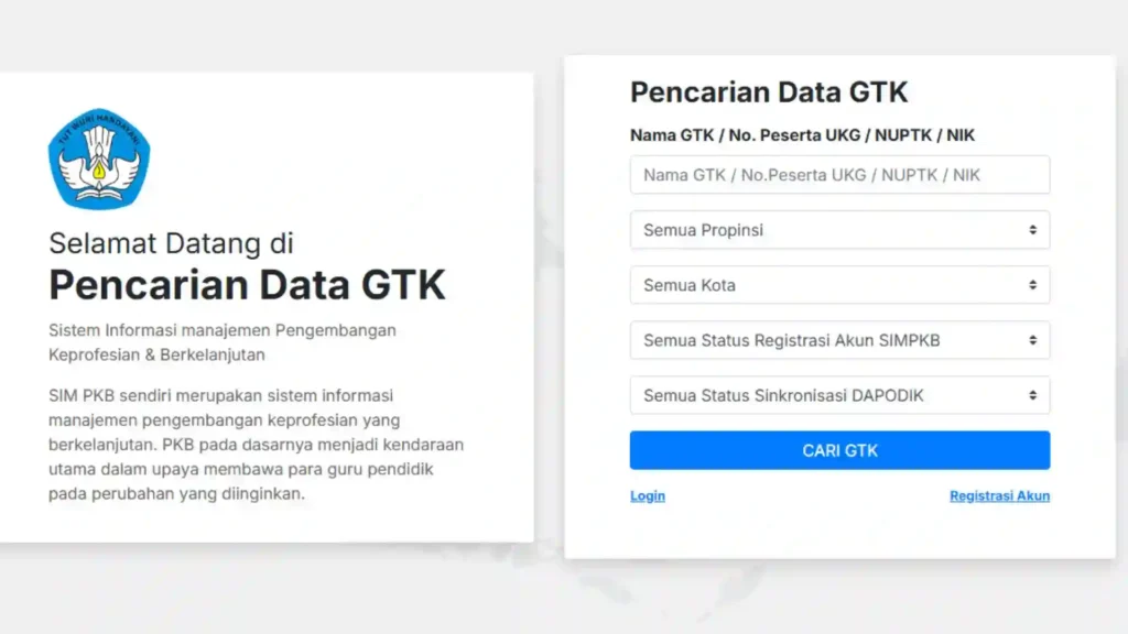 Pencarian Data GTK
